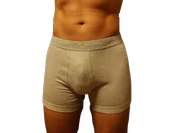 X-MAN 703 ERKEK STRETCH BACAĞI SARAN DÜZ RENK BOXER - 10