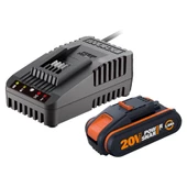 WORX WA3601 20Volt 2.0Ah. PowerShare Li-ion Akü ve Akü Şarj Cihazı - 1