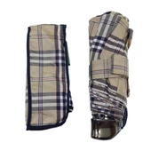 Snotline-April Mini Bayan Şemsiye Manuel Açılır-Kapanır 90 Cm Çap Kapalı 20 cm Cep Boy Vizon Ekose - 2