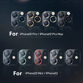 Joyroom JR-PF688 iPhone 12 Pro Renkli Kamera Lens Koruyucu - 5