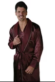ANCELO 333 SATEN PİJAMA TAKIM VE ROBDÖŞAMBR 3LÜ DAMAT ÇEYİZ SET - 8