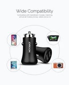 Joyroom JR-F635 5V 3.1A Akıllı Araç Şarj Çift USB Portu Hızlı Şarj Koruma - 2