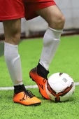 Lig Simav KM Boğazlı Çorap Krampon Çim Saha Erkek Futbol Ayakkabı Turuncu - 3