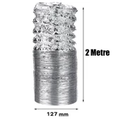 Telli Kopmayan Davlumbaz Baca Flexible Aspiratör Borusu 2 Metre - 4