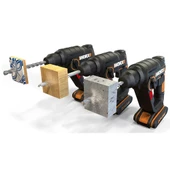 Worx Wx390.9 20Volt 1.2J Profesyonel Sds-Plus Pnömatik Şarjlı Matkap + 8 Adet Uç + Mandren (Akü Dahil Değildir) - 11