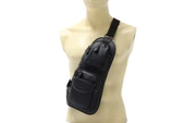 Adm Tr0014 Suni Deri, Tek Omuz Askılı Sırt - Göğüs Çantası - Body Bag - 4