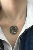 925 Ayar Kadın GüL Sedef Kadın Kolye - 1