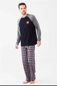 Mod Collection 3526 Erkek Yuvarlak Yaka Pijama Takımı - 5