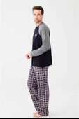 Mod Collection 3526 Erkek Yuvarlak Yaka Pijama Takımı - 4