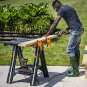 Worx Wx051 Çok Fonksiyonlu Katlanabilir Çalışma Tezgâhı + 2 Adet Tetik İşkence thumbnail 6