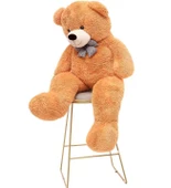 Sevgiliye Özel- Papyonlu 140 Cm Dev BOY Sevimli Peluş Koca Ayı - % 100 Yerli, Pelüş Ayıcık - 7