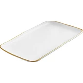 Seramikci Beyaz Gold Ordövr Tabağı - 1