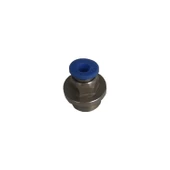 Pnömatik Metal Düz Erkek Rekor 1/4" 4mm - 1