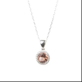 925 Ayar Gümüş Yuvarlak Zultanit Taşlı Kolye thumbnail 1