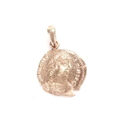 925 Ayar Gümüş Sezar Kolye Ucu thumbnail 4