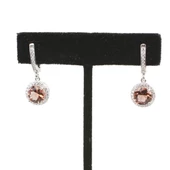 925 Ayar Gümüş Yuvarlak Zultanit Taşlı Küpe thumbnail 1