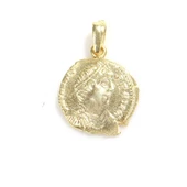 925 Ayar Gümüş Sezar Kolye Ucu thumbnail 2