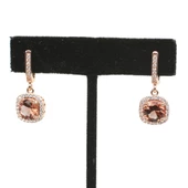 Gümüş Kare Zultanit Taşlı Küpe thumbnail 1