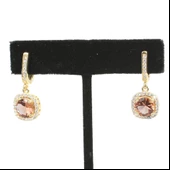 Gümüş Kare Zultanit Taşlı Küpe thumbnail 2