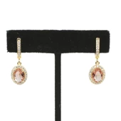 925 Ayar Gümüş Oval Zultanit Taşlı Küpe thumbnail 3