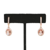 925 Ayar Gümüş Oval Zultanit Taşlı Küpe thumbnail 2