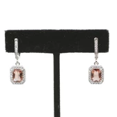 925 Ayar Gümüş Dikdörtgen Zultanit Taşlı Küpe thumbnail 1