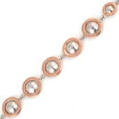 925 Ayar Gümüş Süzme Yarım Top Bileklik thumbnail 6