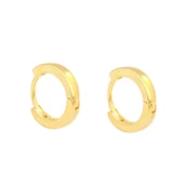 925 Ayar Gümüş 11 mm Taşsız Kıkırdak Küpe thumbnail 1