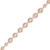 925 Ayar Gümüş Süzme Yarım Top Bileklik thumbnail 5