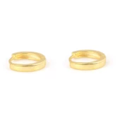 925 Ayar Gümüş 11 mm Taşsız Kıkırdak Küpe thumbnail 3