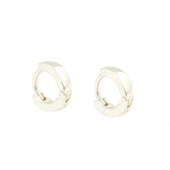 925 Ayar Gümüş 8 mm Taşsız Kıkırdak Küpe thumbnail 1