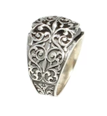 925 Ayar Gümüş Oniks Taşlı Erzurum Elişi Erkek Yüzük thumbnail 3