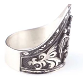 925 Ayar Gümüş Selçuklu Kartalı El Kalemli Okçu Yüzüğü thumbnail 3