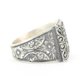 El Kalemli 925 Ayar Gümüş Erkek Yüzüğü thumbnail 2