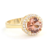 925 Ayar Gümüş Yuvarlak Zultanit Taşlı Yüzük thumbnail 12