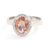 925 Ayar Gümüş Oval Zultanit Taşlı Yüzük thumbnail 6