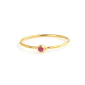 925 Ayar Gümüş Minik Taşlı Yüzük thumbnail 3