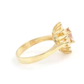 925 Ayar Gümüş Minik Oval Zultanit ve Baget Taş Yüzük thumbnail 6