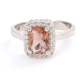 925 Ayar Gümüş Dikdörtgen Zultanit Taşlı Yüzük thumbnail 6