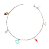 925 Ayar Gümüş 6 Adet Objeli Halhal thumbnail 1