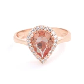 925 Ayar Gümüş Damla Zultanit Taşlı Yüzük thumbnail 8