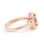 925 Ayar Gümüş Dikdörtgen Zultanit Taşlı Yüzük thumbnail 9