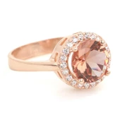 925 Ayar Gümüş Yuvarlak Zultanit Taşlı Yüzük thumbnail 8