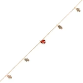 925 Ayar Gümüş Yakut Taşlı El Modeli Halhal - 1