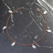 925 Ayar Gümüş 6 Adet Fatma Ana Eli Objeli Halhal thumbnail 4