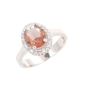 925 Ayar Gümüş Oval Zultanit Taşlı Yüzük thumbnail 3