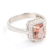 925 Ayar Gümüş Dikdörtgen Zultanit Taşlı Yüzük thumbnail 4