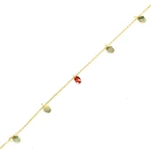 925 Ayar Gümüş Yakut Taşlı Fatma Ana'nın Eli Modeli Halhal - 2