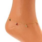 925 Ayar Gümüş Yakut Taşlı El Modeli Halhal - 7