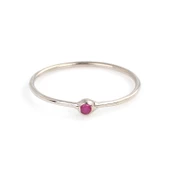 925 Ayar Gümüş Minik Taşlı Yüzük thumbnail 1